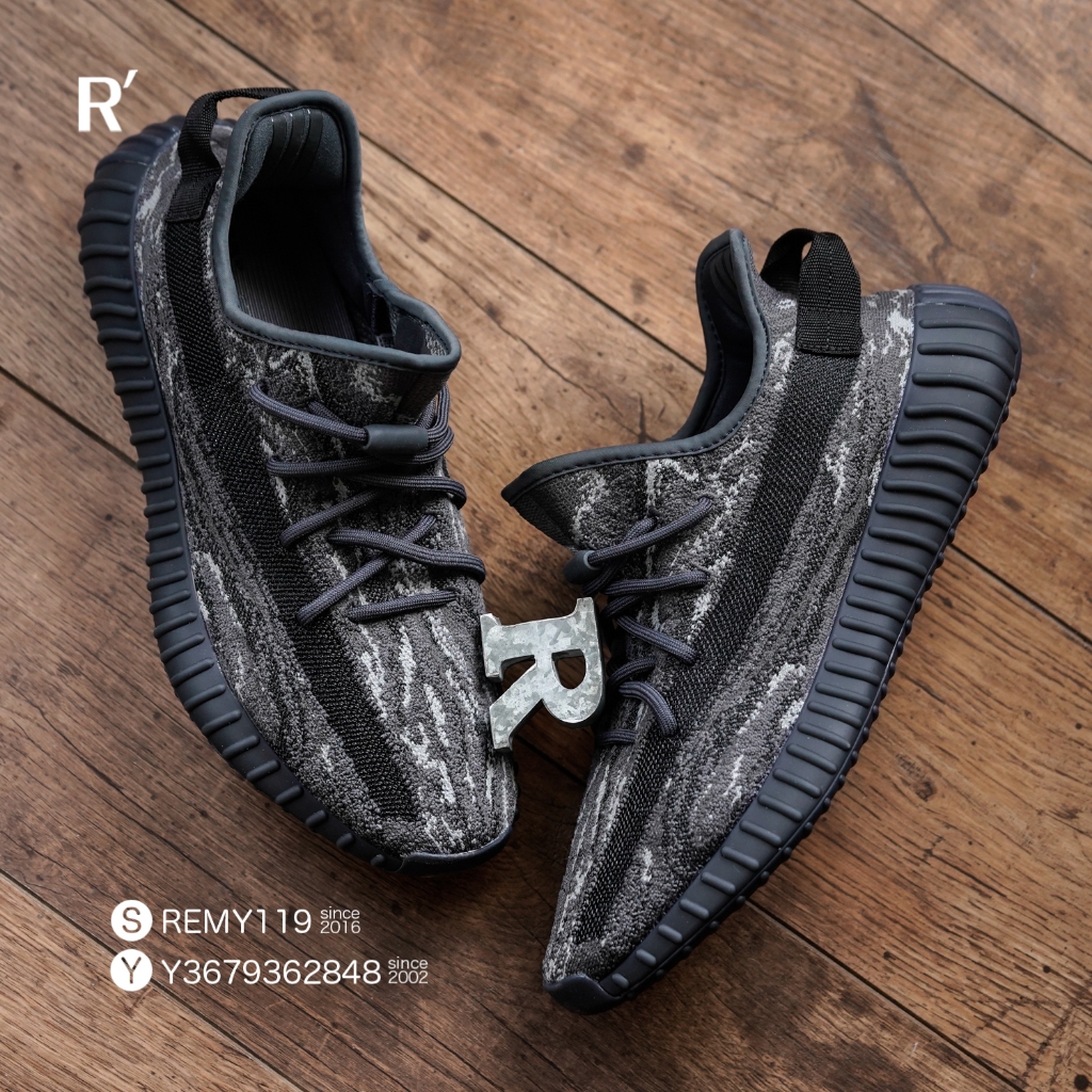 R'代購 adidas Yeezy Boost 350 V2 MX Dark Salt 黑灰 ID4811