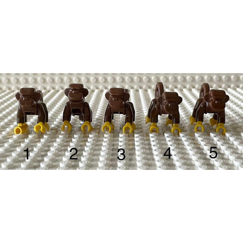 LEGO樂高 二手 絕版6243 海盜系列 動物 猴子 4手 紅棕色