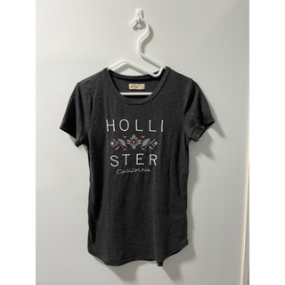 二手 Hollister 女裝針織棉短袖上衣 灰黑 M size