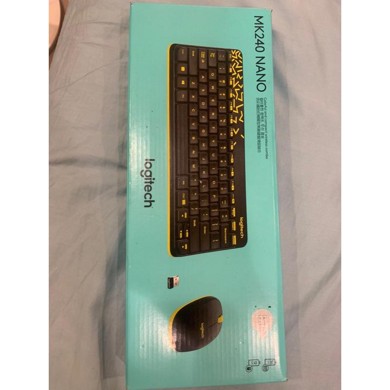 Logitech 羅技 MK240 Nano 無線鍵鼠組 黑色 全新