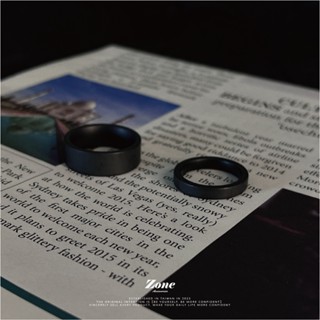 Zone ACC |『現貨免運』 消光黑 戒指 低調 陶瓷 日系 不掉色 / 男生戒指 女生戒指 / Z153
