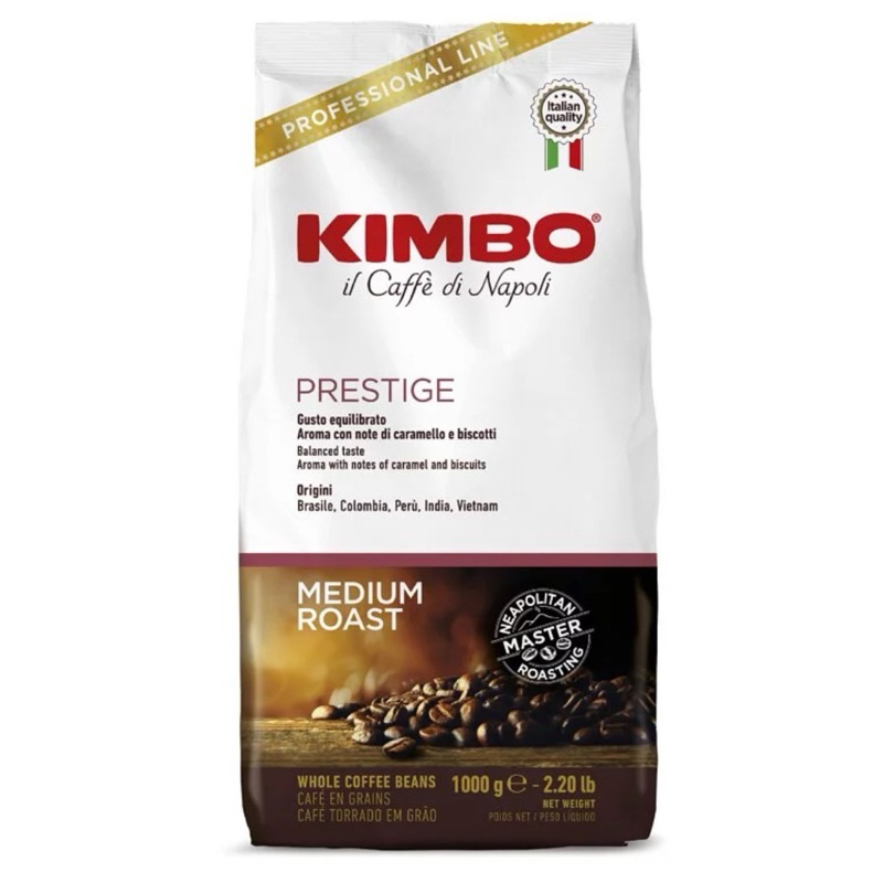 【柑仔小鋪】 KIMBO金寶咖啡 Prestige 中焙極緻咖啡豆 1kg