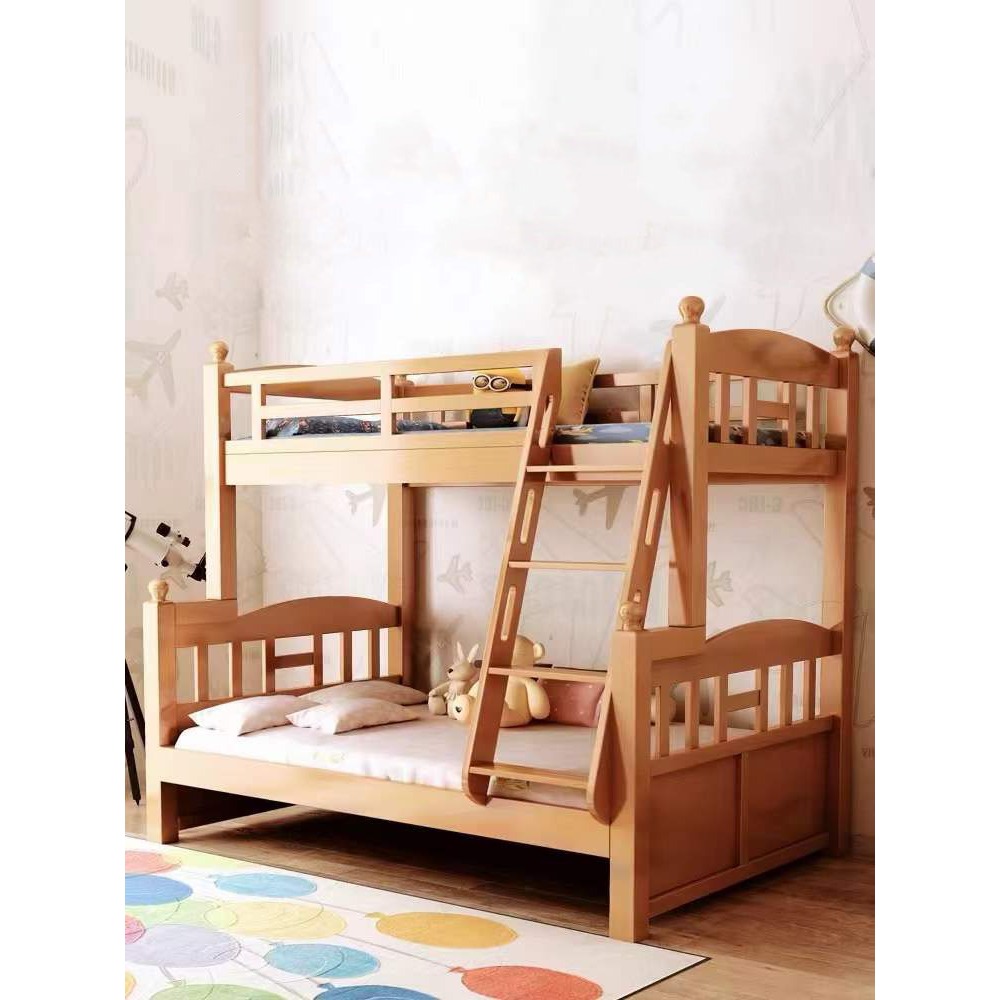 《PDK》櫸木上下床舖 原木色上下床 兒童床 雙層床 上下鋪 雙人床架