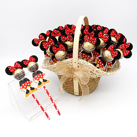 ◎FlowerSP◎金莎巧克力 帽型提籃組20入 DIY材料/包裝盒/包裝素材/包裝盒/禮物盒/紙盒/提繩禮盒
