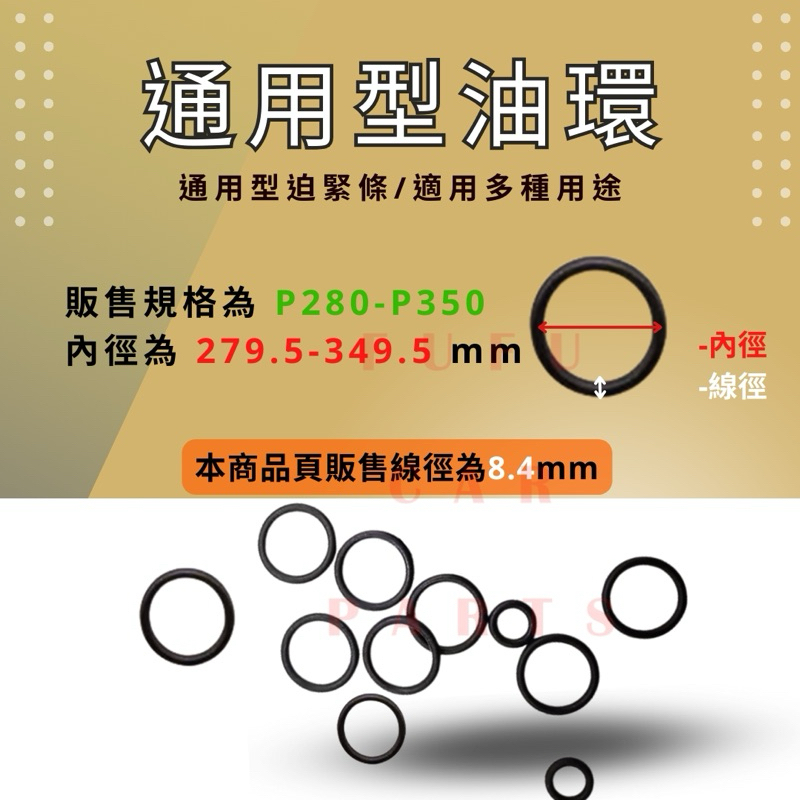 【台灣  現貨】P280-P350P系列O型油環 緊迫條O-Ring 橡膠圈 密封圈O型圈 氣密墊片NBR 矽膠 氟橡膠