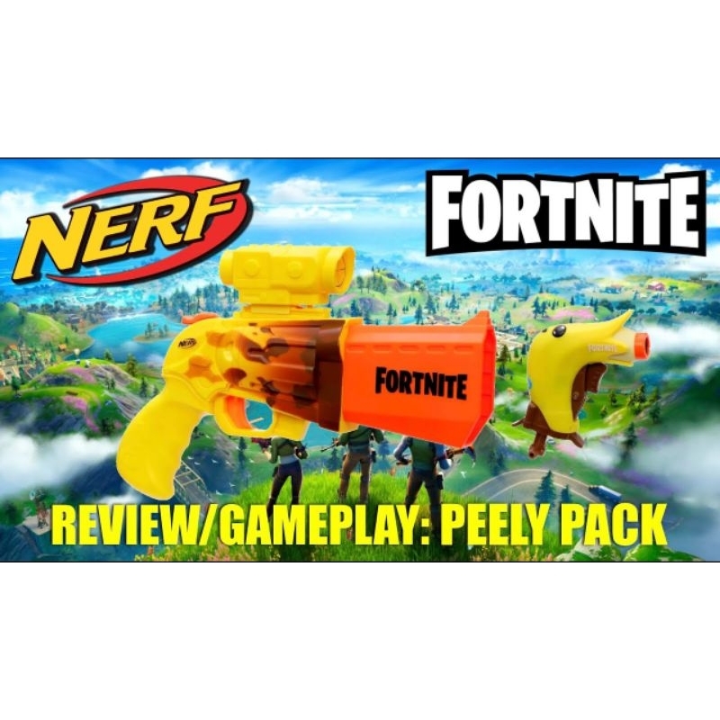全新橙機拆售 NERF 要塞英雄 Fortnite Peely Pack Pack Set Bananin SR 香蕉槍