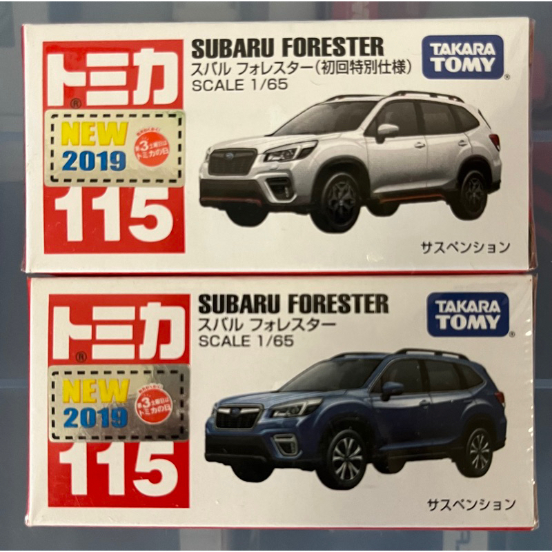 ｛收藏屋｝TOMICA 多美 全新現貨 NO.115 (2019新車貼）SUBARU 森林人 （一對）