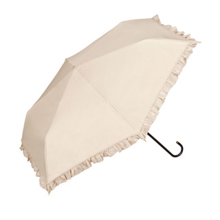 日本正版 Wpc 荷葉邊 陽傘 雨傘 抗UV 晴雨兩用摺疊傘