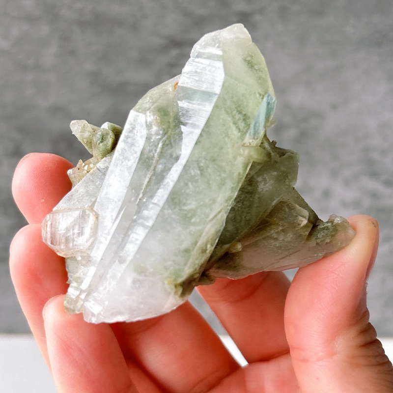 喜馬拉雅 綠幽靈水晶 水晶 晶簇