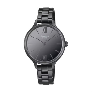 【CASIO SHEEN】古典設計不鏽鋼時尚腕錶-高雅黑/SHE-4560BD-1A/台灣總代理公司貨享一年保固
