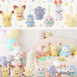 阿米購 日本 Pokémon 寶可夢 PEACEFUL 同居生活 柔軟 絨毛 娃娃 玩偶 吊飾 皮卡丘 波加曼 炎兔兒