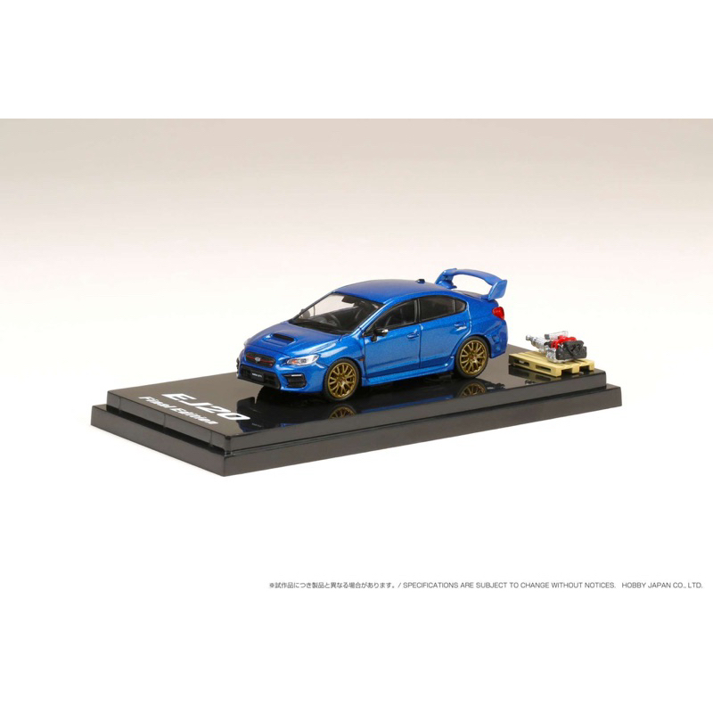 【STAN】現貨特價  Hobby Japan 1/64 SUBARU WRX STI EJ20 藍 最終式樣 含引擎