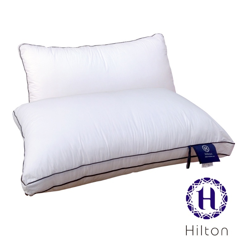 Hilton希爾頓純棉立體抗螨抑菌枕雙滾邊
