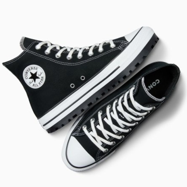 CONVERSE CTAS CITY TREK HI 黑 白 休閒 帆布 增高 厚底 A06776C 男女鞋