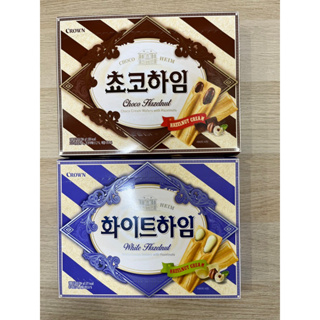 <韓國🇰🇷代購> 韓國 CROWN 威化酥 榛果巧克力/ 牛奶 284g