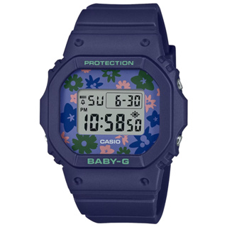CASIO 卡西歐 BABY-G 花漾復古電子腕錶 42.1*37.9mm / BGD-565RP-2