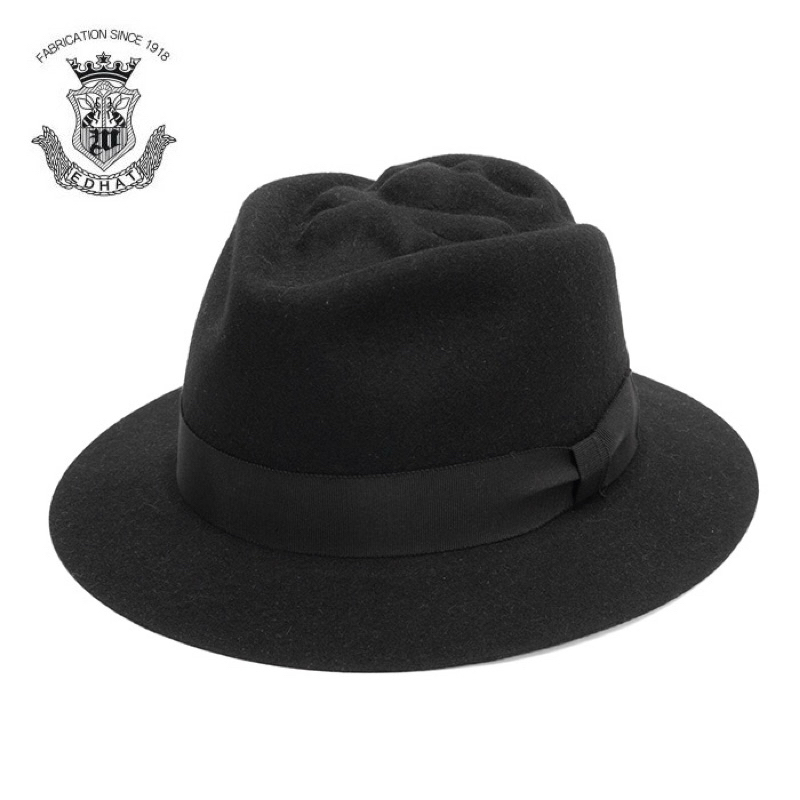 日本 EDHAT - Skull Top Fedora Hat 骷髏 紳士帽 造型帽