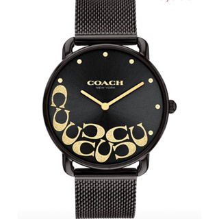 COACH大C 公司貨經典時尚CO14504340黑色米蘭女錶-37mm CO14504340