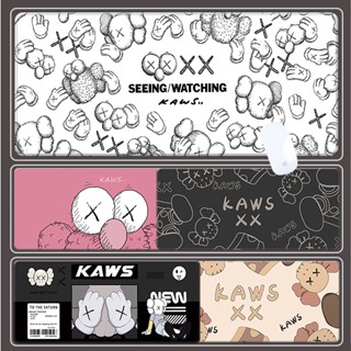 客製化KAWS 芝麻街 超大滑鼠墊 80*40CM RGB發光滑鼠墊 辦公桌墊 超大鍵盤墊 電腦遊戲鍵盤墊 中小號男桌墊