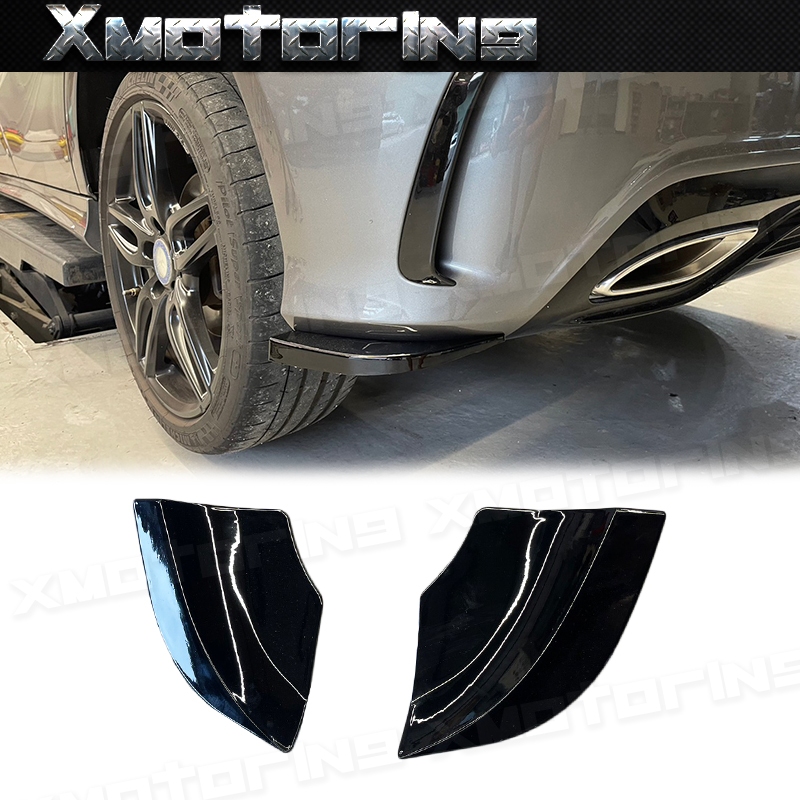 XM碳纖維精品 BENZ W176 A180 A200 A45 2013-2018 AMG後包角亮黑 實體店面 歡迎洽詢