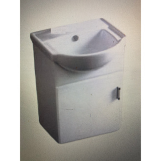 莫瑞懸掛式精緻防水浴櫃 白色 H60 W46 D33