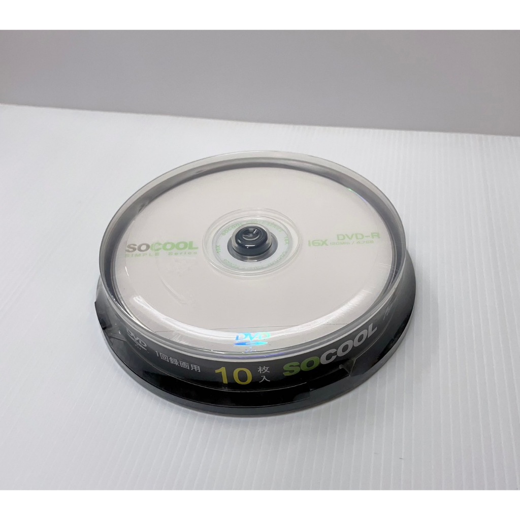+富福里+ SOCOOL 光碟片 DVD-R (120Min/4.7GB) 16X 10片入 DVD片 光碟片中環製造