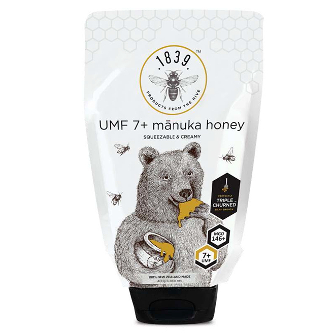 1839 Honey  麥蘆卡 小熊UMF7+蜂蜜 400g/包 (軟管裝) (紐西蘭原裝)