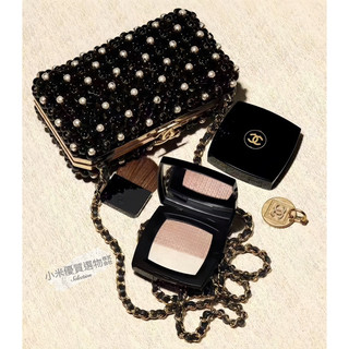 【新品預購】CHANEL 香奈兒 亮片刺繡煥採盤 2023聖誕限量彩妝系列 雙色高光打亮盤 台灣專櫃貨 有中標 香檳細閃