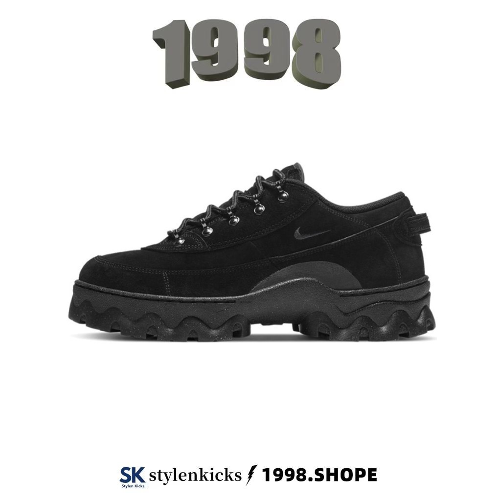 ΝΙΚЕ Lahar Low 厚底鞋 增高鞋 麂皮 美式 黑 DB9953-001
