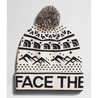 The north face 北臉 毛帽 白色 滑雪 Ski tuke