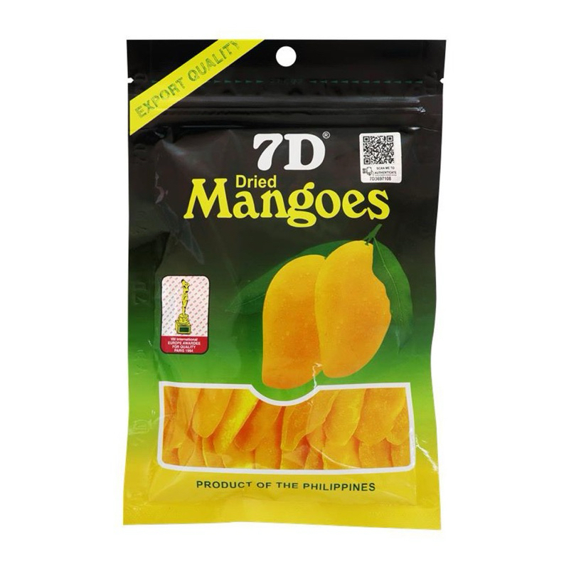 【正版QR code 】💥現貨24出貨💥 7D - 芒果乾。菲律賓🇵🇭特好吃• 7D Mangoes •100g •代購
