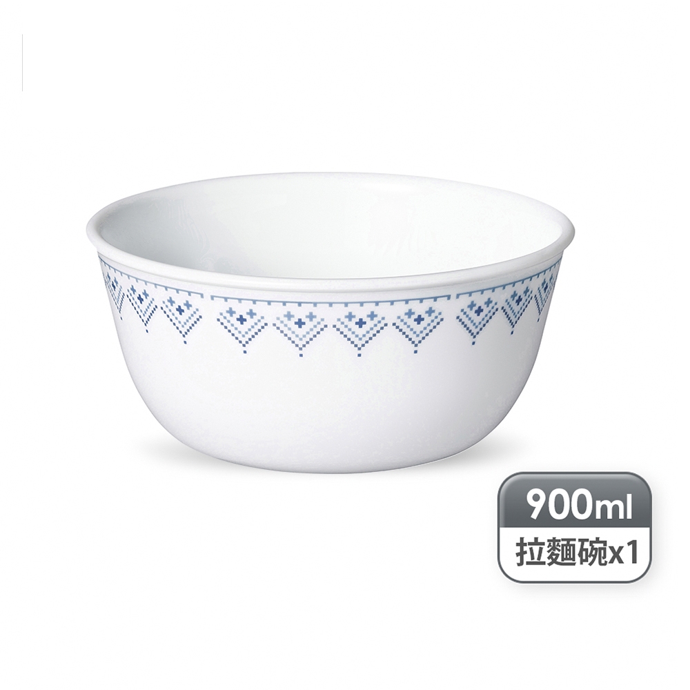 【康寧餐廚】靜謐悠藍 拉麵碗 900ml
