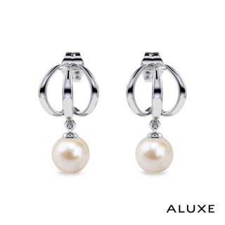 aluxe 亞立詩 10k金 珍珠耳環 人魚眼淚 小美人魚 迪士尼系列 esdl002