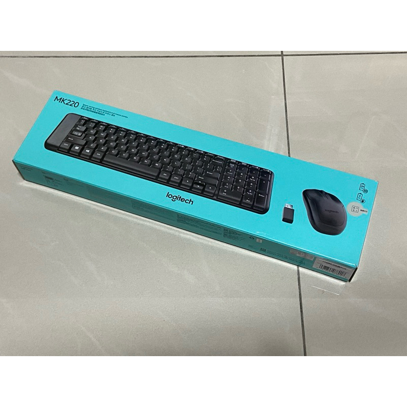 羅技Logitech無線鍵盤滑鼠組 MK220/無線滑鼠/無線鍵盤