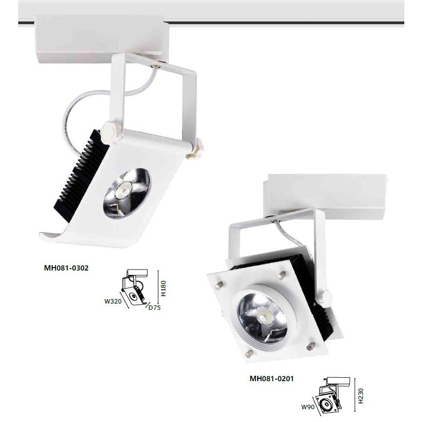 🌟MARCH🌟LED 軌道燈 投射燈 30W 20W CREE晶片 白色 適用於展示廳 櫥窗 MH081-0302