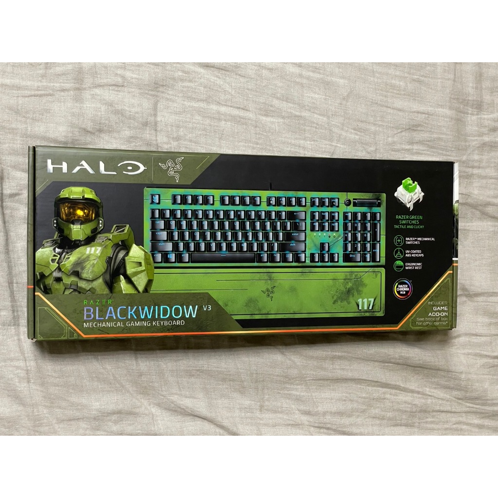 雷蛇 Razer BlackWidow 黑寡婦 V3 HALO 最後一戰聯名款 電競鍵盤