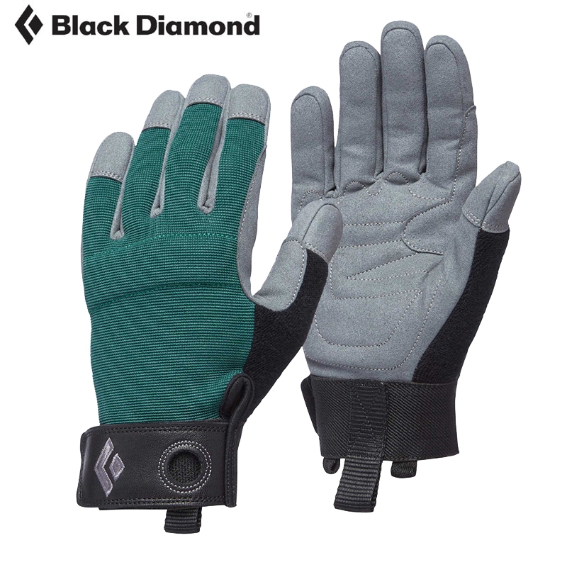 【Black Diamond 美國】CRAG 女登山攀岩手套 綠 全指手套 耐磨手套 登山手套 801866