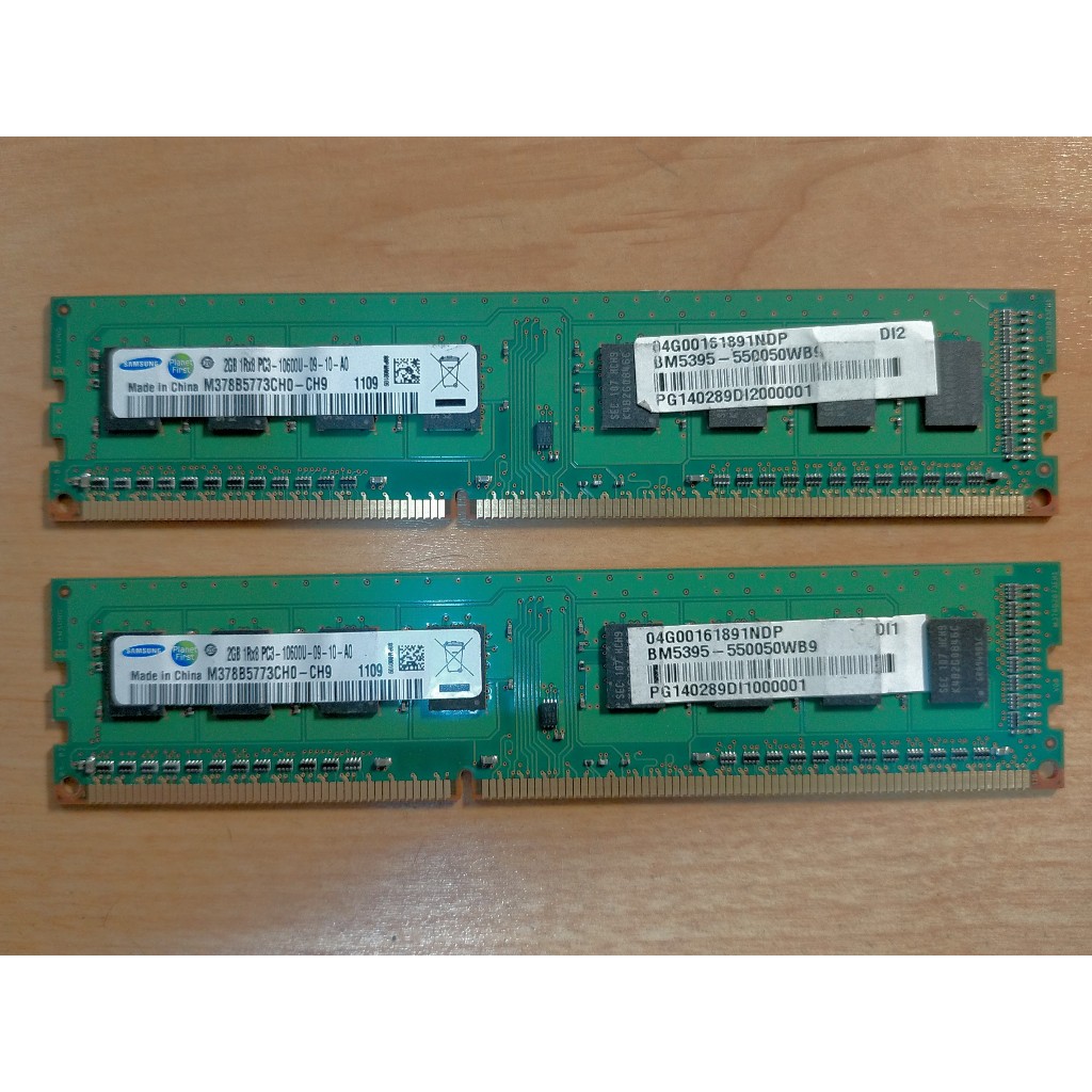 D.桌上型電腦記憶體-Samsung 三星DDR3-1600雙通道 2G*2共4GB不分售 直購價90