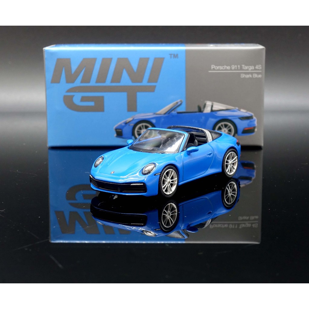 【MASH】現貨特價 Mini GT 1/64 Porsche 911 Targa 4S  Blue #610 左駕