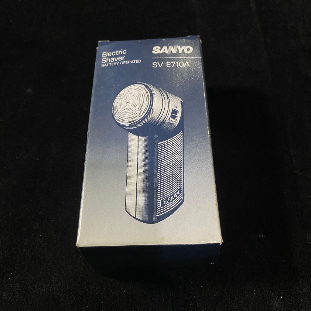 早期 全新 Sanyo SV E710A 電動刮鬍刀 電池式 / lo