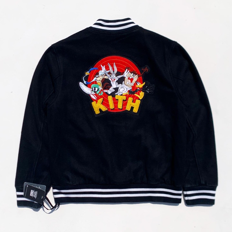 🔥KITH X Looney Tunes X Golden Bear聯名羊毛重磅棒球外套 2020