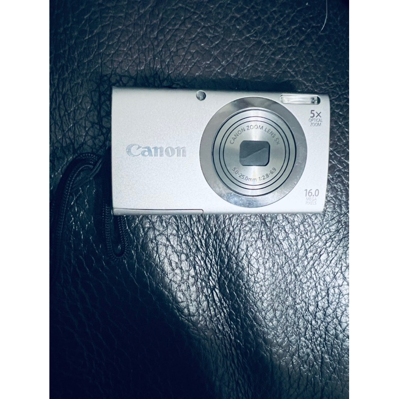 Canon 5倍光學變焦廣角隨身 黑色數位相機 PowerShot A2300 [零件機］