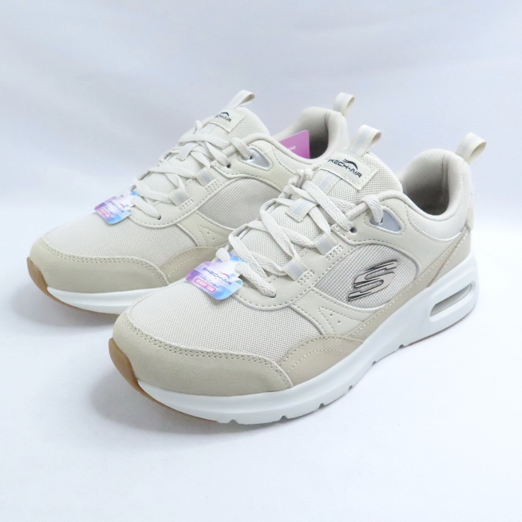 Skechers 150075NTBK 女款休閒鞋 SKECH-AIR COURT RA 奶茶【iSport愛運動】