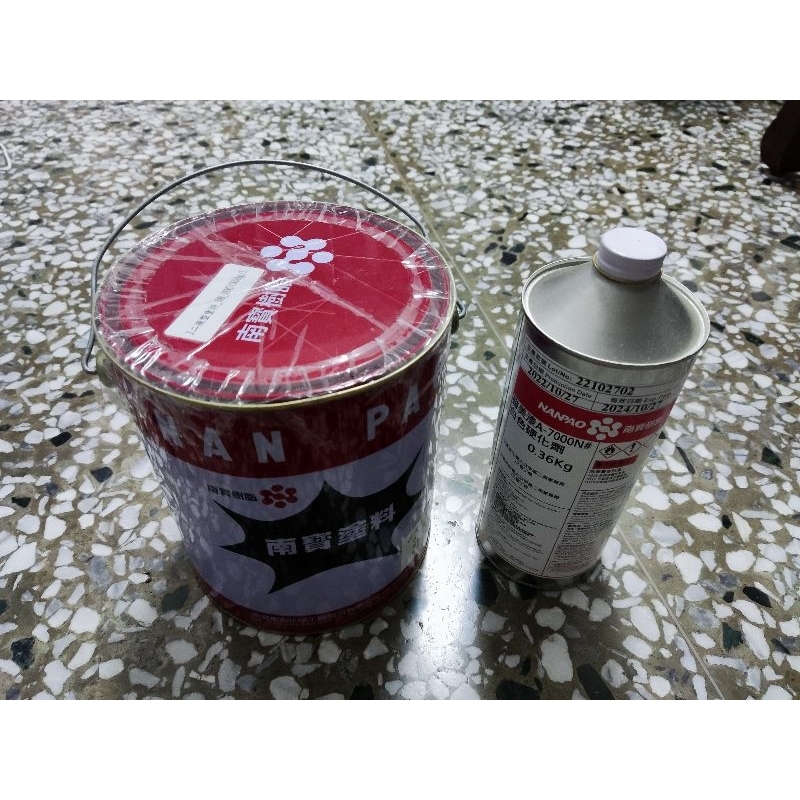 南寶A7000N磁美漆  水泥  磁磚專用防水金油  1加侖  含硬化劑  二液型 止水盾 白色