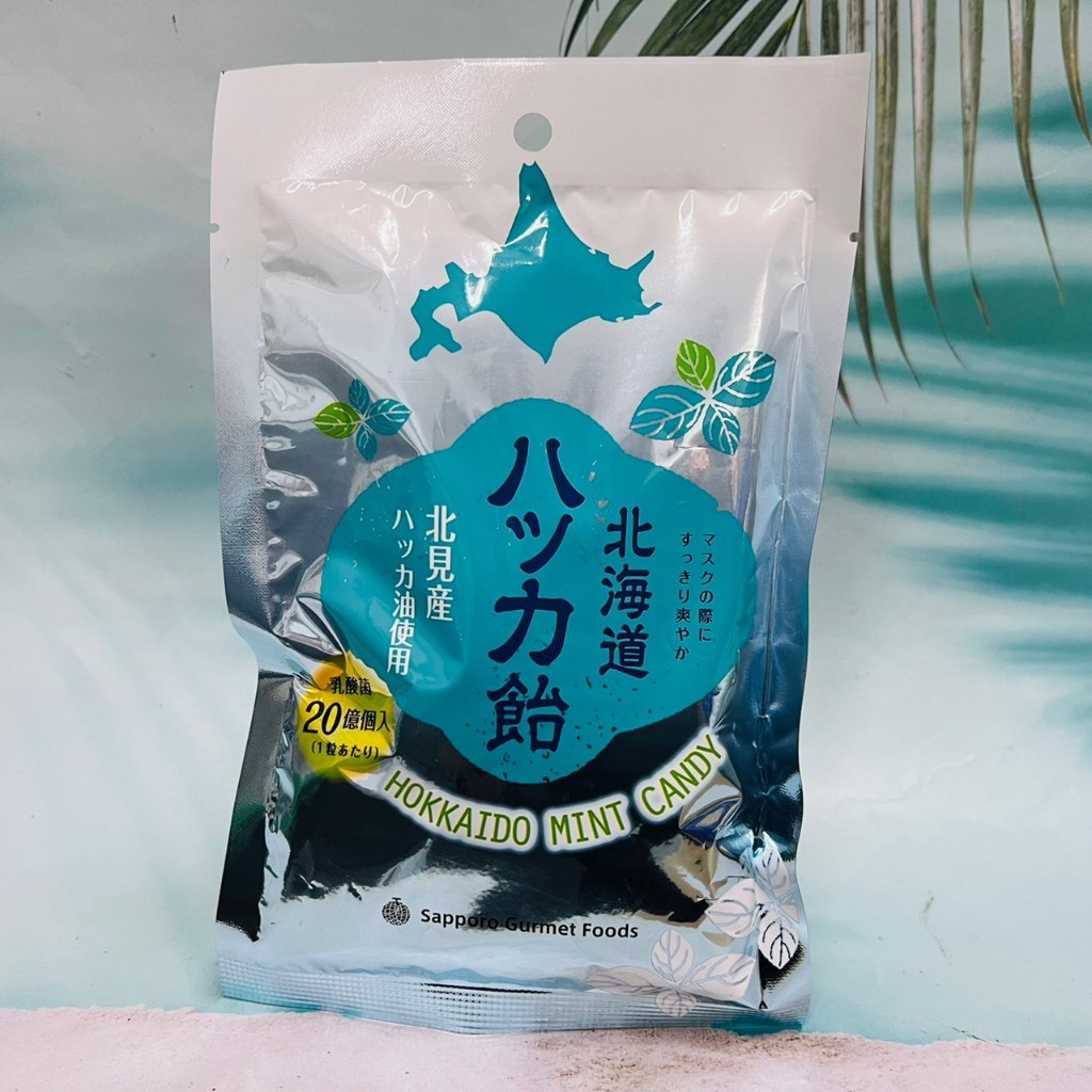 日本 北海道薄荷糖 65g 添加乳酸菌、北見產薄荷油 薄荷糖