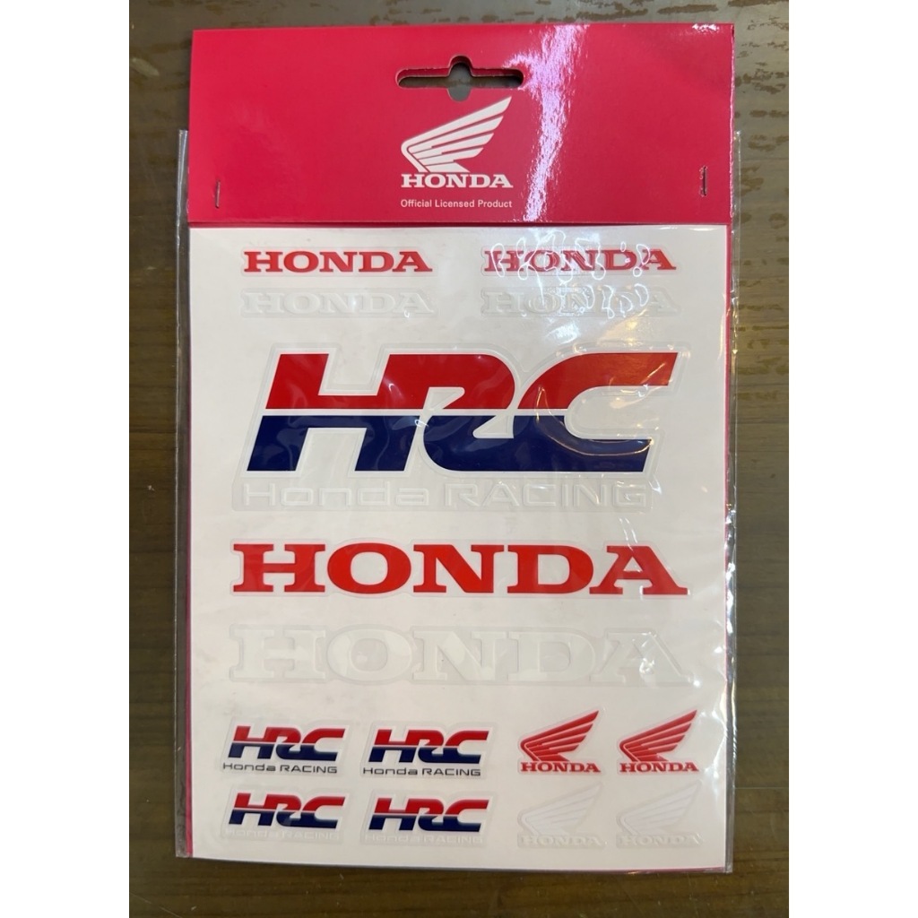 任我行騎士部品 MotoGP HRC RACING 貼紙 本田 MotoGP周邊 現貨 CODE：2258003