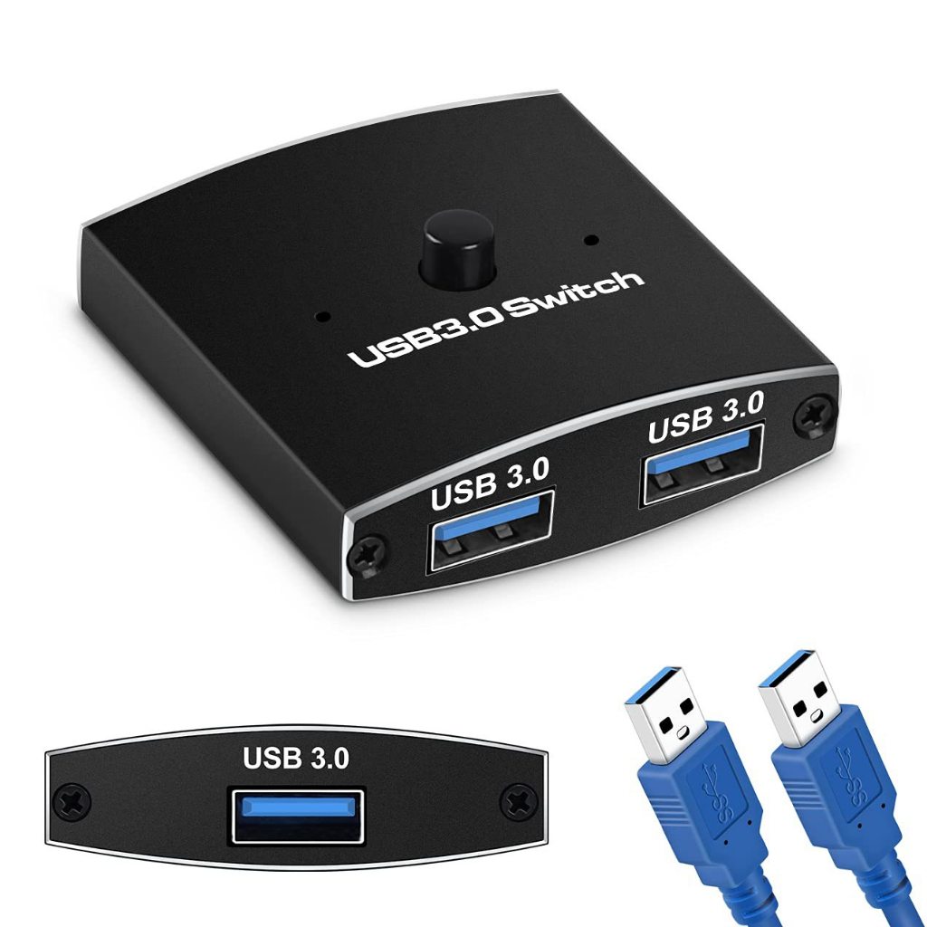 台灣現貨 ~ USB 3.0 二進一出切換器 KVM切換器 USB3.0共享器 USB3.0二進一出