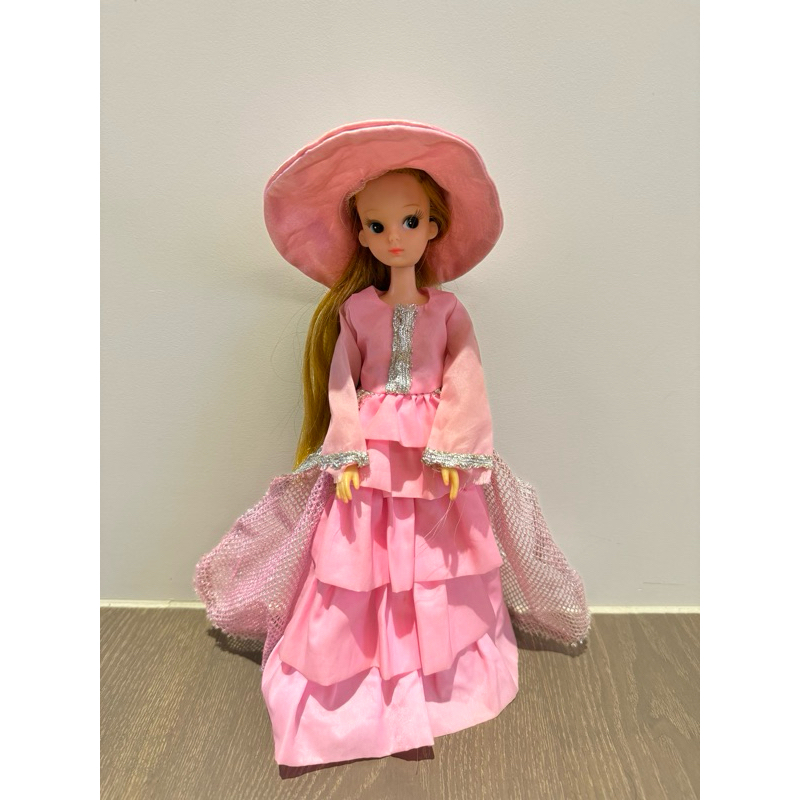 日本🇯🇵昭和當時物 lady licca 莉卡醬 粉紅色洋裝 莉卡娃娃 初代莉卡 莉卡娃娃衣服
