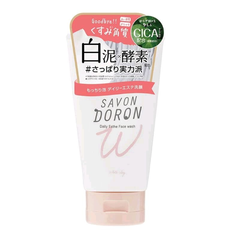 LaLa雜貨~日本SAVON DORON白泥酵素頭透亮洗面乳