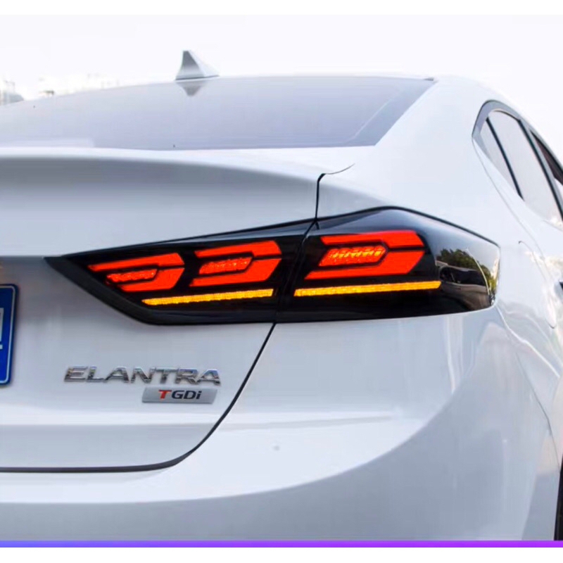 現代 六代 Super Elantra 專用 新款呼吸款箭矢尾燈 Elantra Sport 專用改裝尾燈